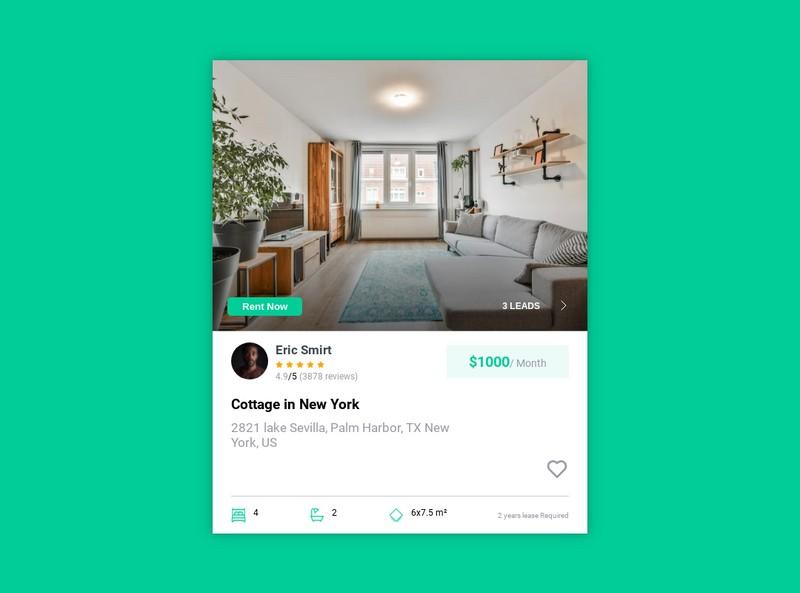 Real Estate Listing Component