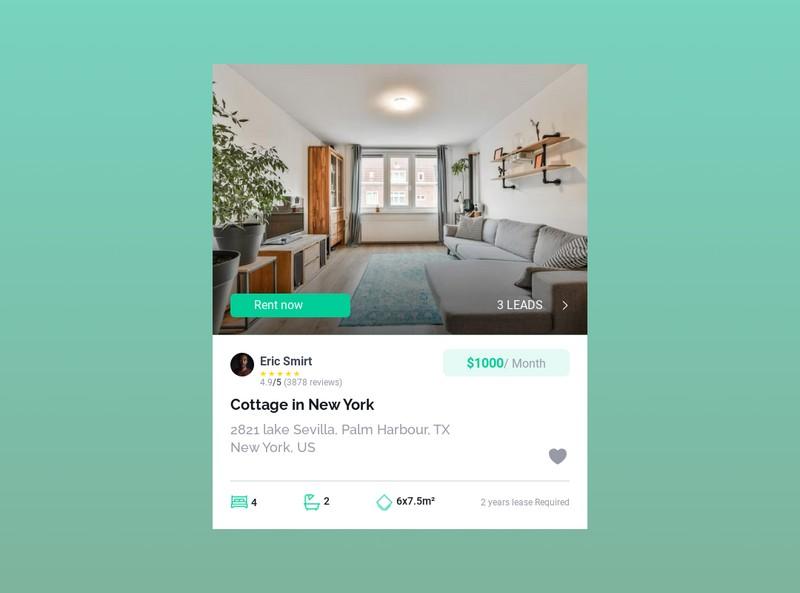 Real Estate Listing Component